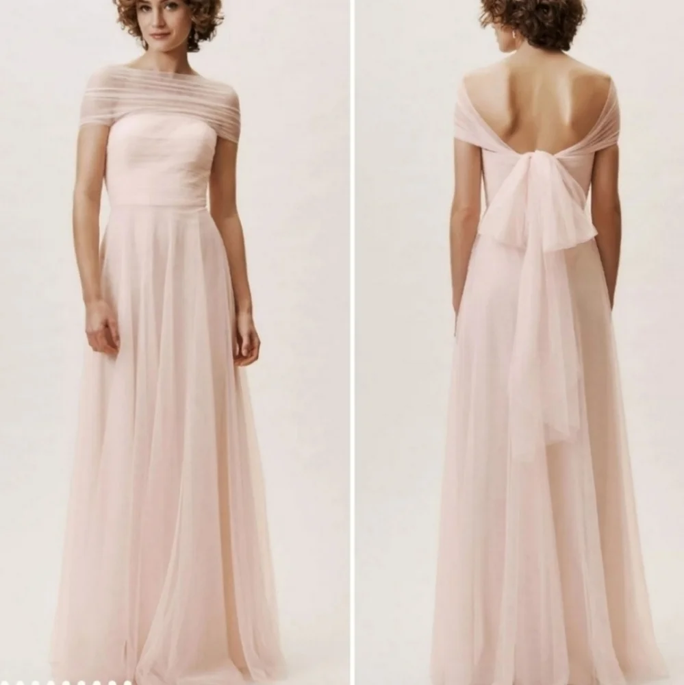 BHLDN × Jenny Yoo Ryder Strapless Open Back Convertible Dress Size 2 Blu… - Picture 3 of 8